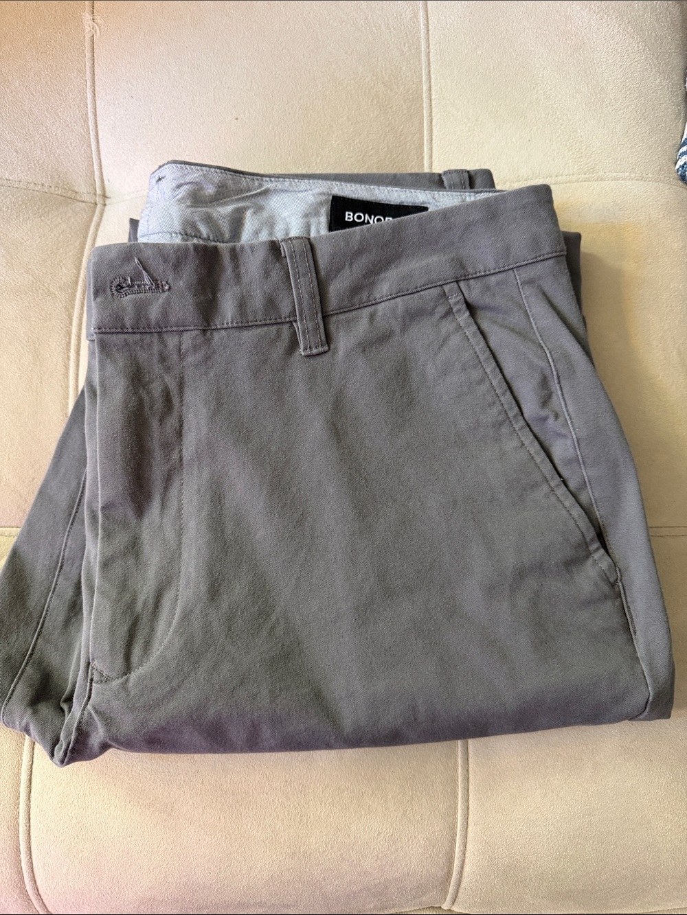 New - Bonobos Gray Men's Chinos - Athletic Fit